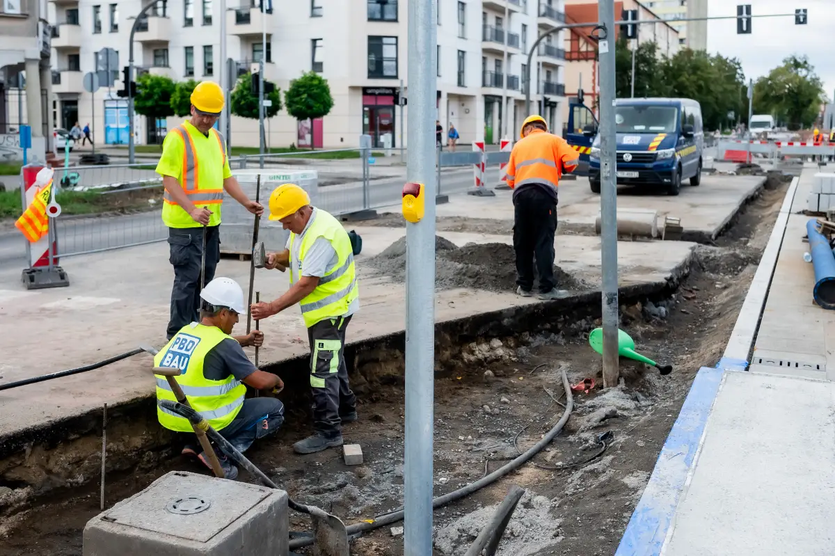 Prace łączeniowe na ul. Kościuszki - zmiany w komunikacji miejskiej