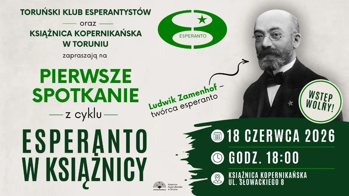 Pierwsze spotkanie cyklu 'Esperanto w Książnicy' 18 czerwca