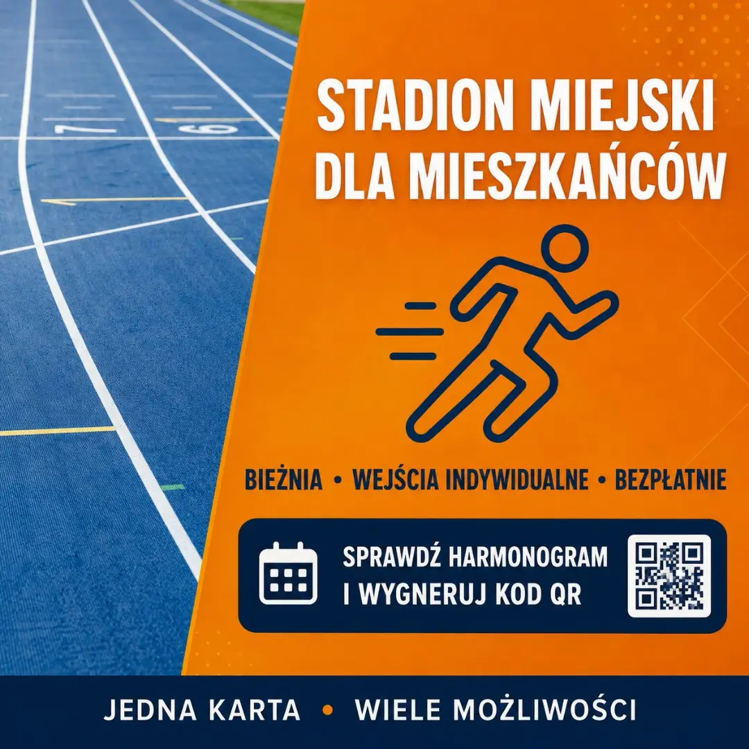 Bez opłat na treningi na stadionie miejskim z Kartą MOSiR