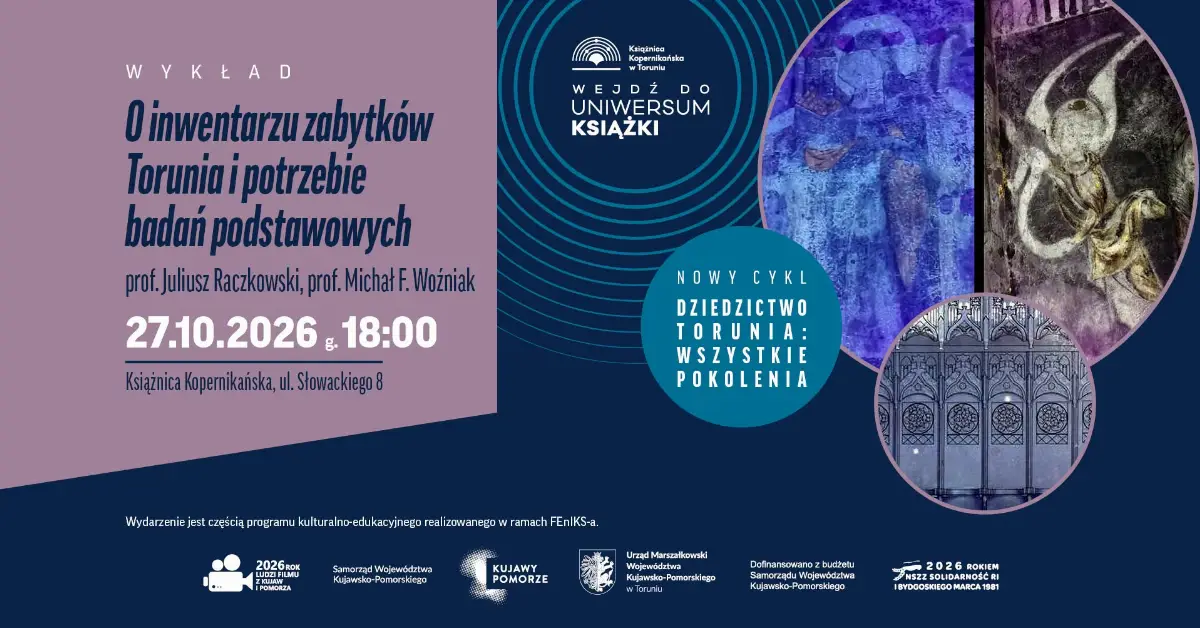 27 października: Wykład o inwentarzu zabytków Torunia i badaniach podstawowych
