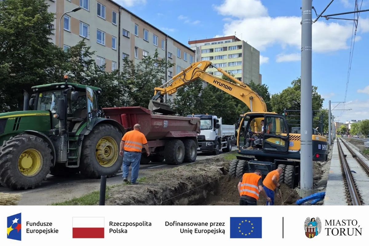Modernizacja torowisk tramwajowych w Toruniu