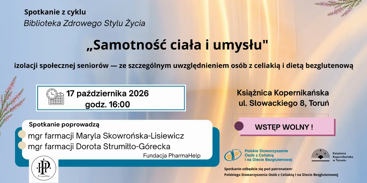 17 października: Spotkanie edukacyjne o samotności ciała i umysłu