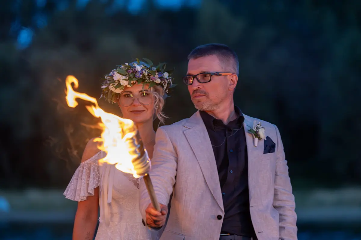 Prezydent Torunia wziął udział w nietypowej ceremonii ślubnej