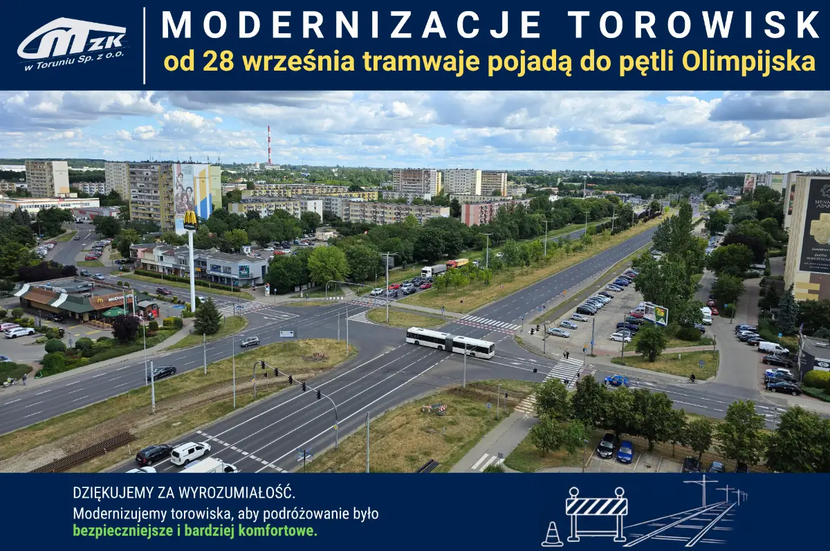 Tramwaje linii nr 1, 5 i 6 wznowią kursowanie do pętli Olimpijska