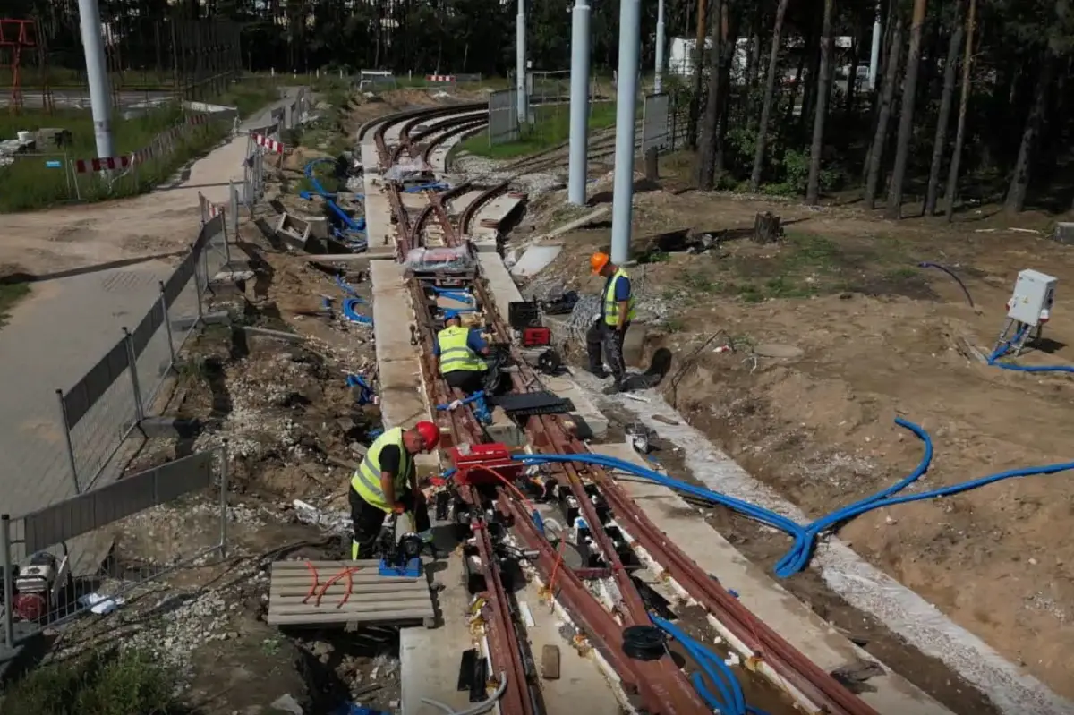 Postęp w modernizacji torowiska tramwajowego w Toruniu