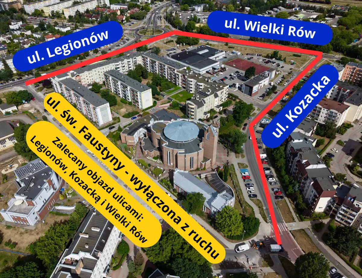 Remont ul. św. Faustyny - zamknięcie ulicy od 6 lipca na dwa dni
