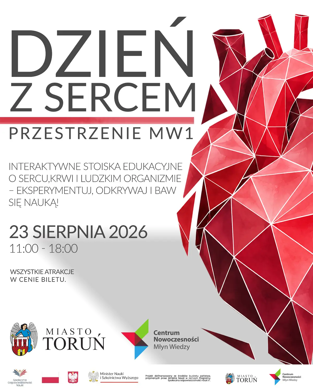 W Młynie Wiedzy odbędzie się druga edycja 'Dnia z Sercem'