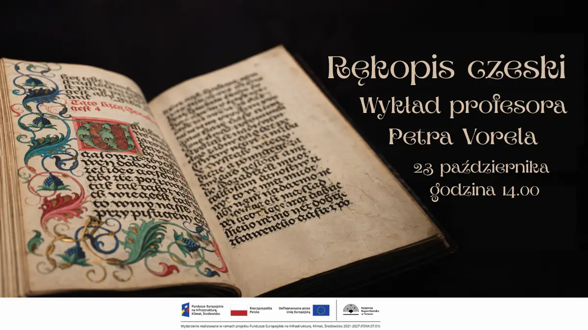 Wykład prof. Petra Vorela o rękopisie czeskim w Książnicy Kopernikańskiej