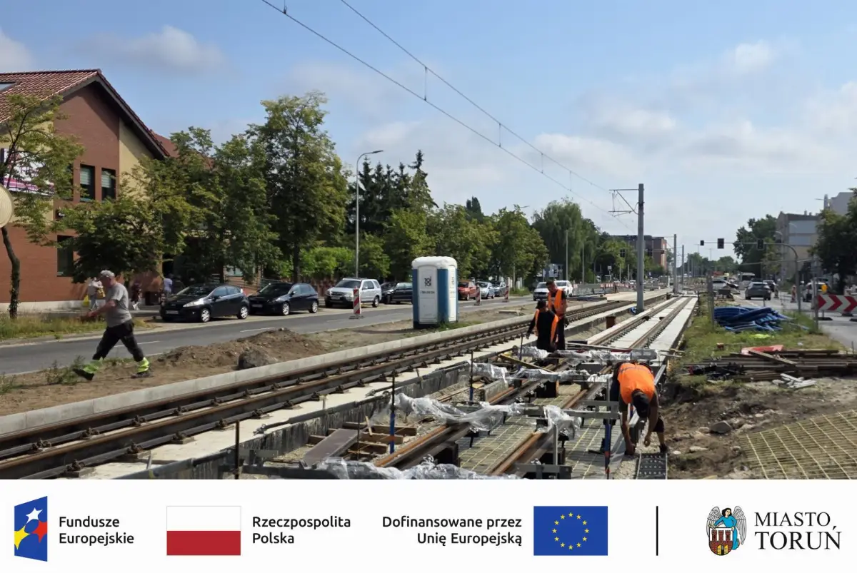 Postępy w modernizacji torowisk tramwajowych w Toruniu