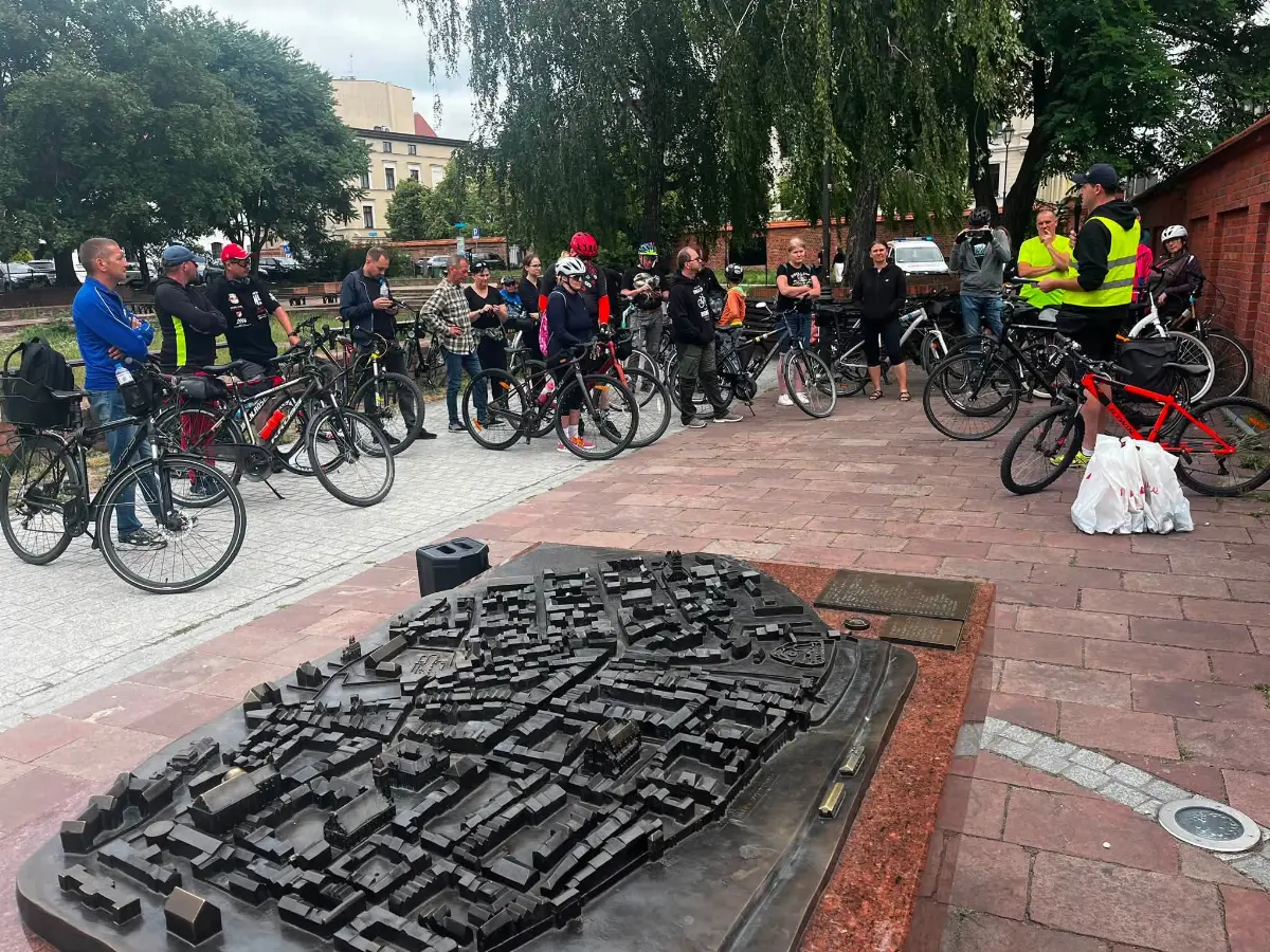 Rajd rowerowy śladami Towarzystwa Gimnastycznego Sokół w Toruniu