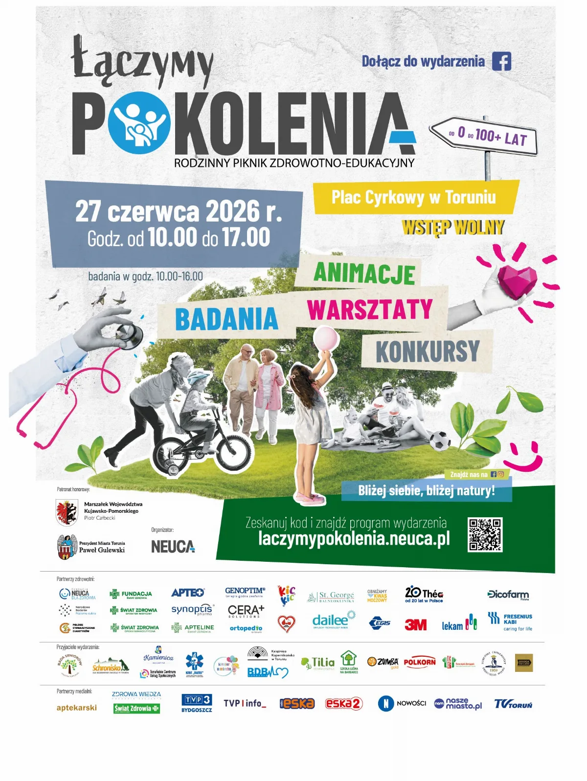 Rodzinny Piknik 'Łączymy Pokolenia' oraz X Toruńska Senioriada na Placu Cyrkowym