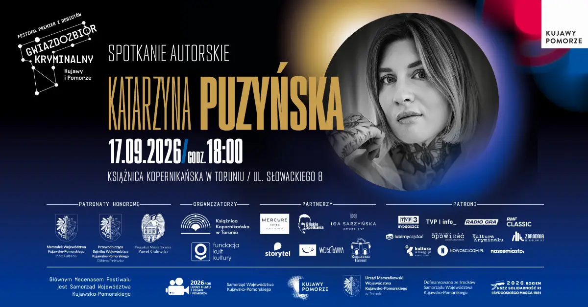 Spotkanie z Katarzyną Puzyńską w Książnicy Kopernikańskiej