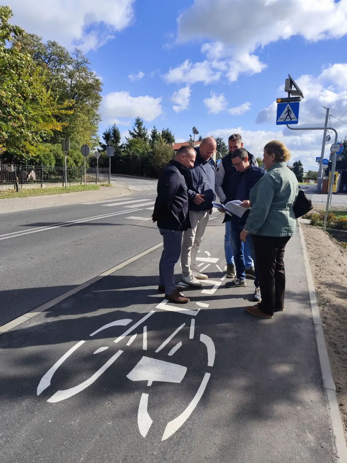 Odbiór nowej drogi rowerowej w Turznie