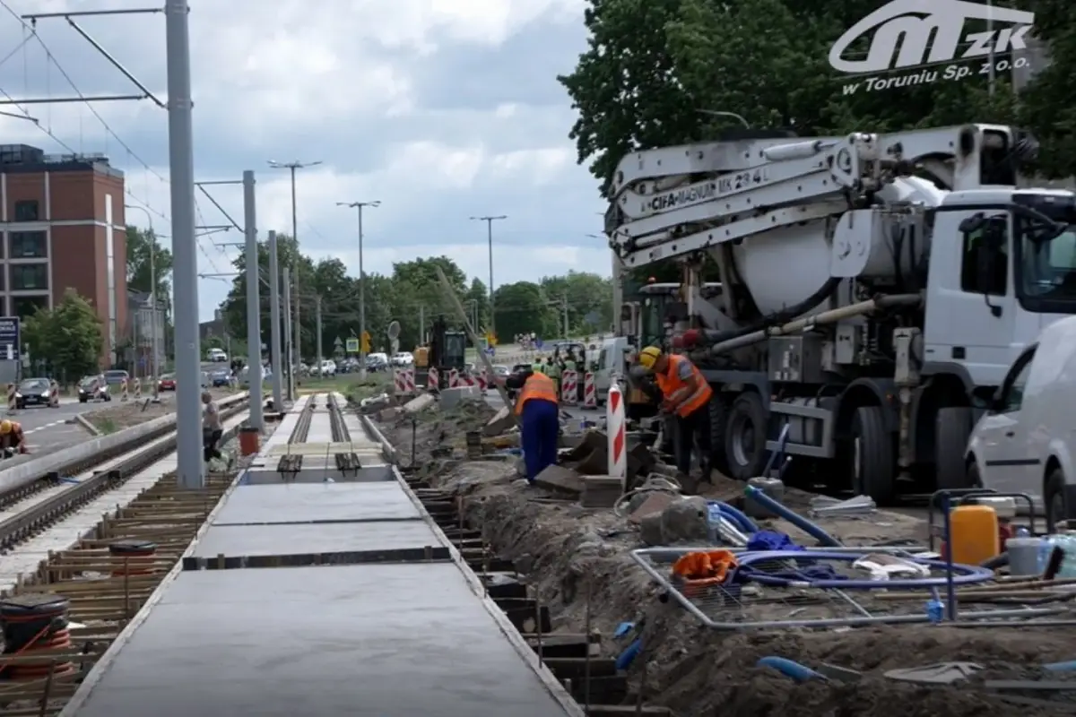 Prace modernizacyjne torowiska na ul. Kościuszki