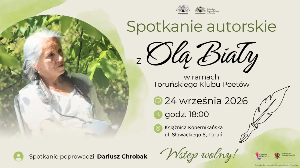 24 września: Spotkanie z poetką Olą Biały
