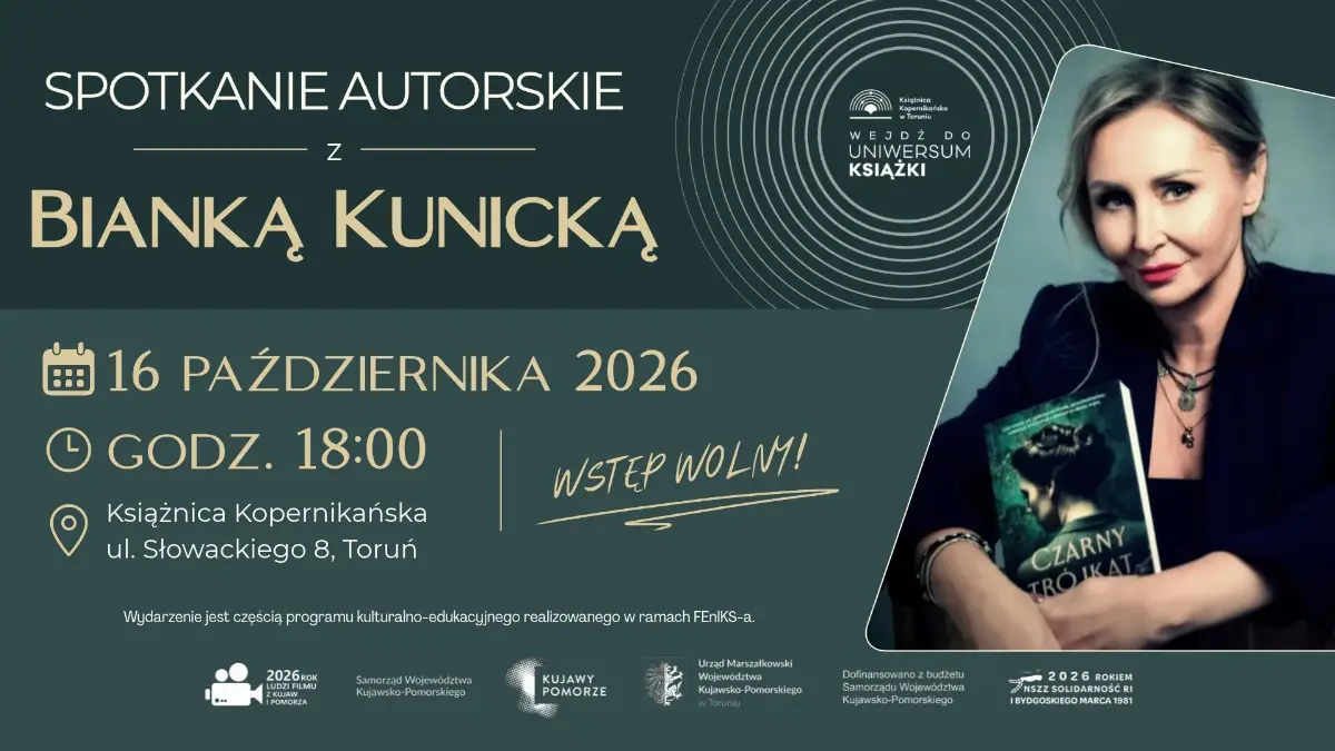 Spotkanie z Bianką Kunicką w Książnicy Kopernikańskiej