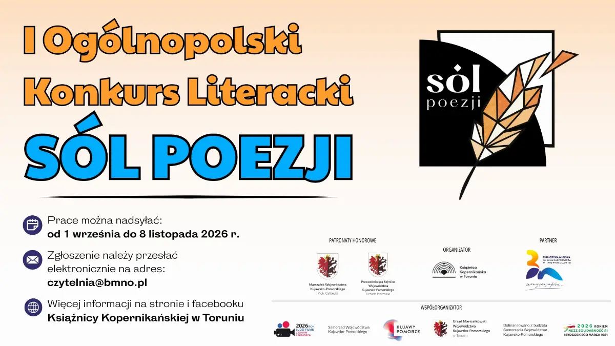 I Ogólnopolski Konkurs Literacki „Sól Poezji” – szczegóły i zasady