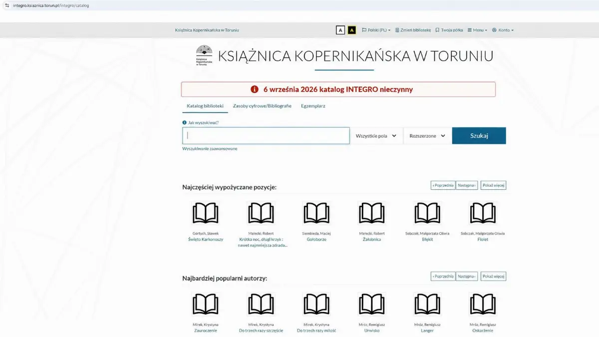Katalog INTEGRO nieczynny 6 września