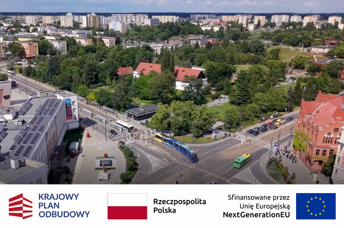 Film przedstawiający nowoczesne tramwaje w Toruniu