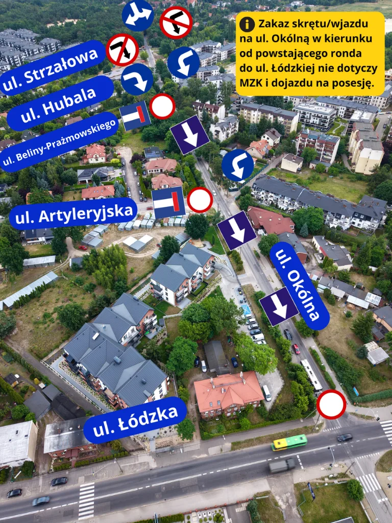 Rozpoczęcie remontu ul. Okólnej i zmiany w organizacji ruchu