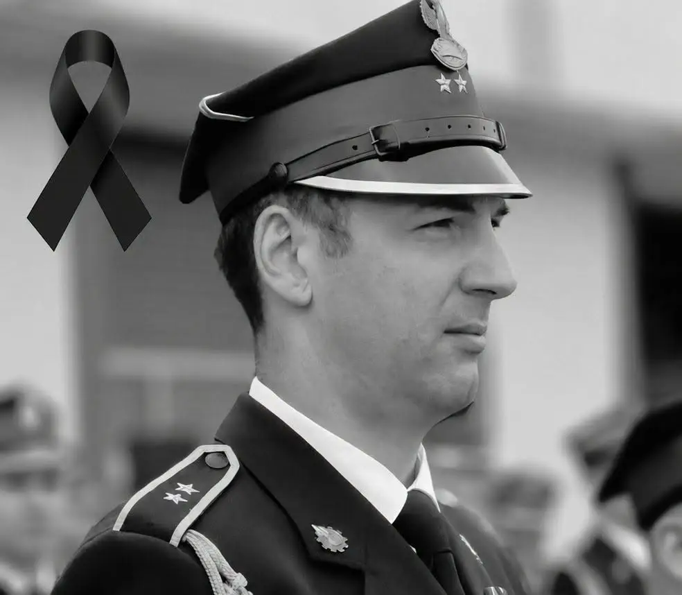 Pożegnanie asp. sztab. Przemysława Zdrojkowskiego