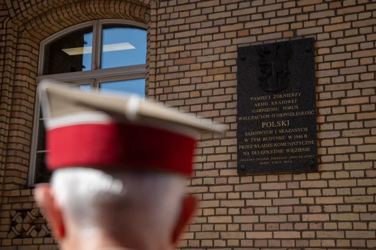 Uroczystość upamiętniająca bohaterów podziemia niepodległościowego w Toruniu